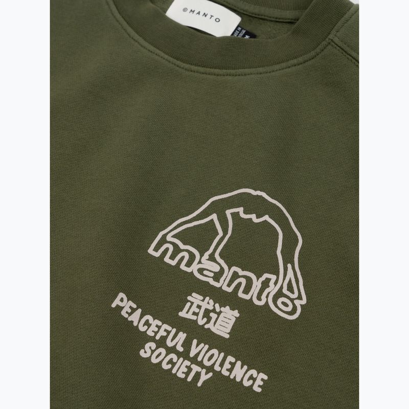 Mikina Khaki MANTO Society khaki 3