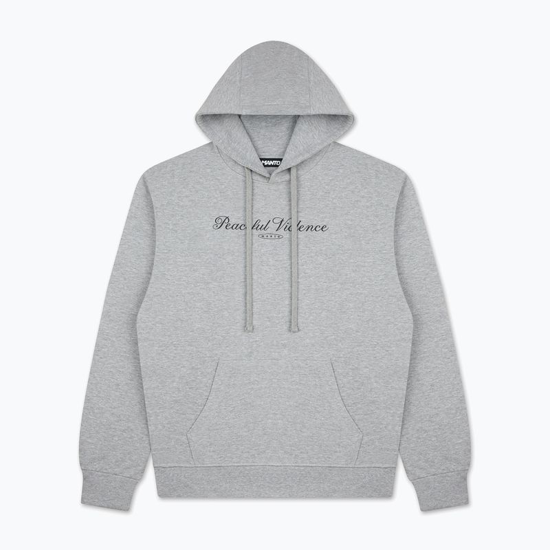 Pánská mikina MANTO Peaceful Violence Hoody grey 4