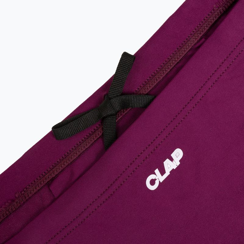 Pánské plavecké boxerky CLap Slipy burgundy 3