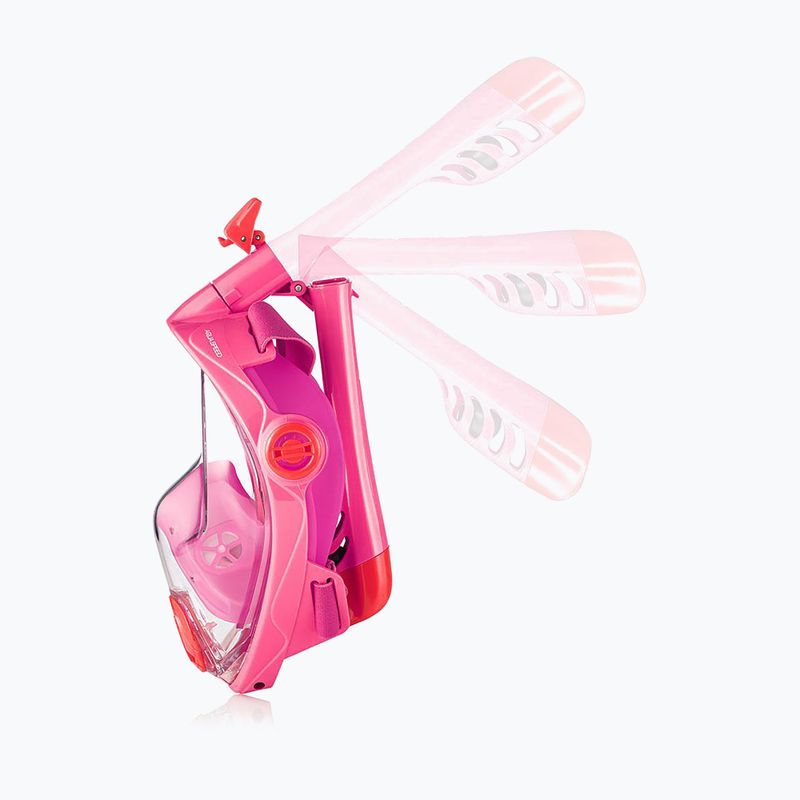 Dětská celoobličejová šnorchlovací maska AQUA-SPEED Spectra 2.0 Kid růžová 7081 4