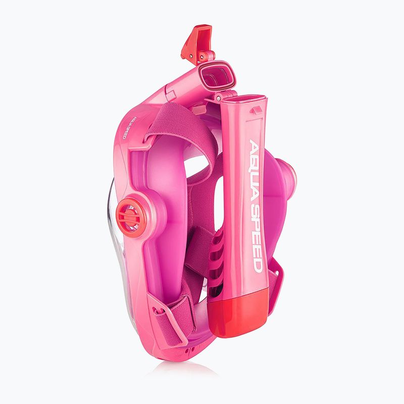 Dětská celoobličejová šnorchlovací maska AQUA-SPEED Spectra 2.0 Kid růžová 7081 5