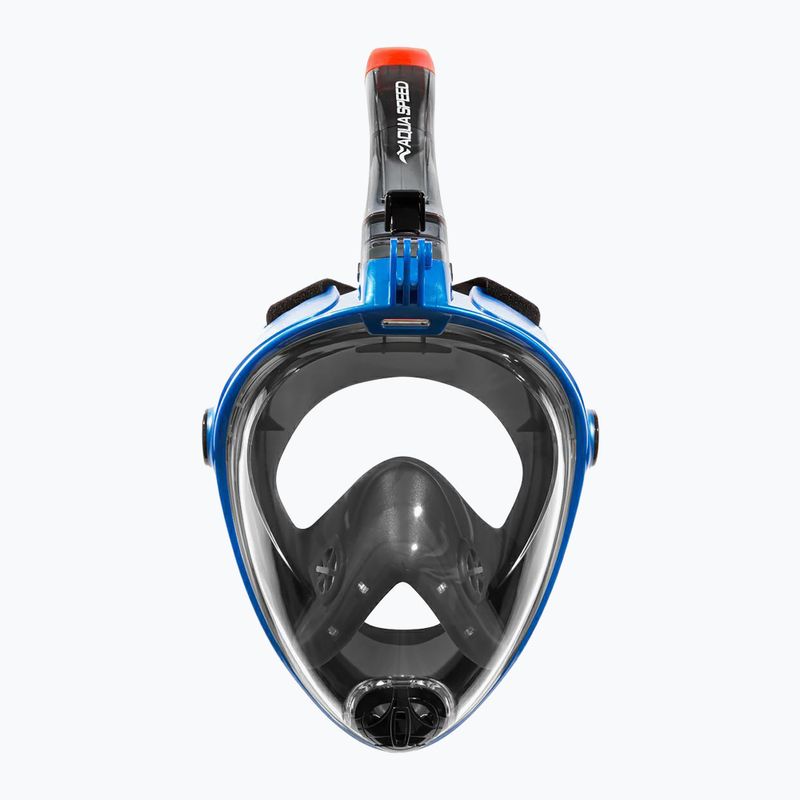 Celoobličejová šnorchlovací maska AQUA-SPEED Spectra 2.0 černá/modrá 3
