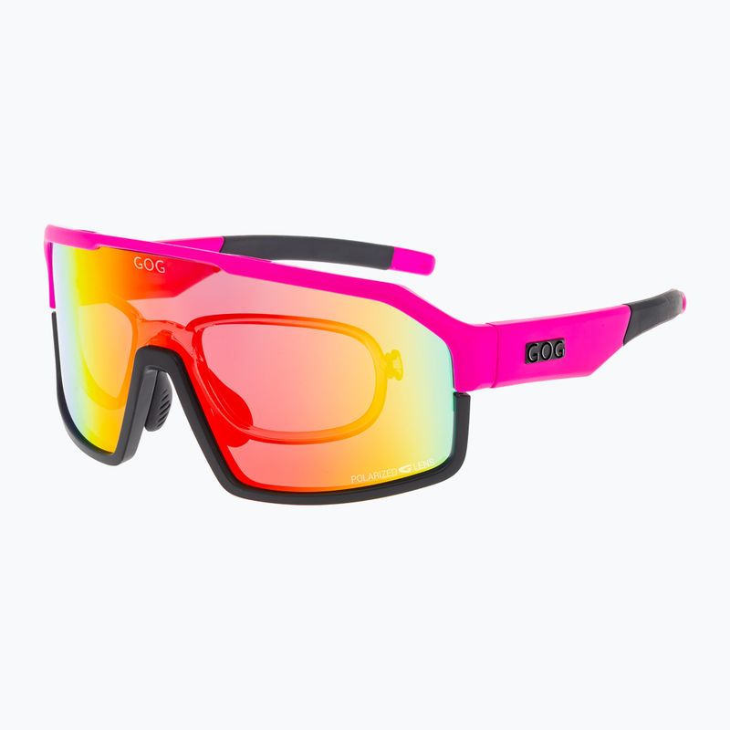 Sluneční brýle GOG Annapurna matt neon pink/black/polychromatic red 4