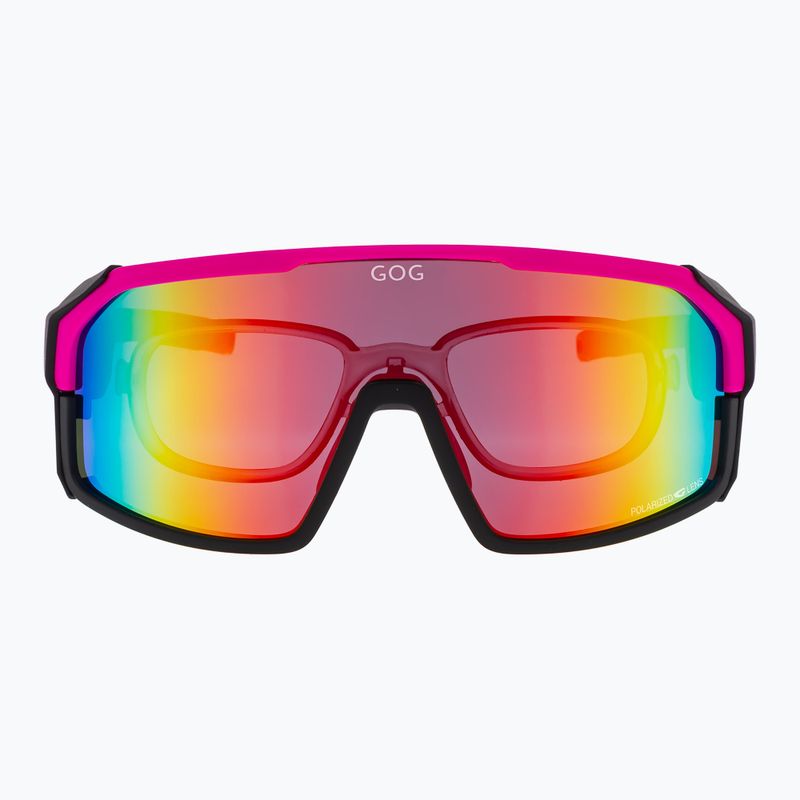 Sluneční brýle GOG Annapurna matt neon pink/black/polychromatic red 5