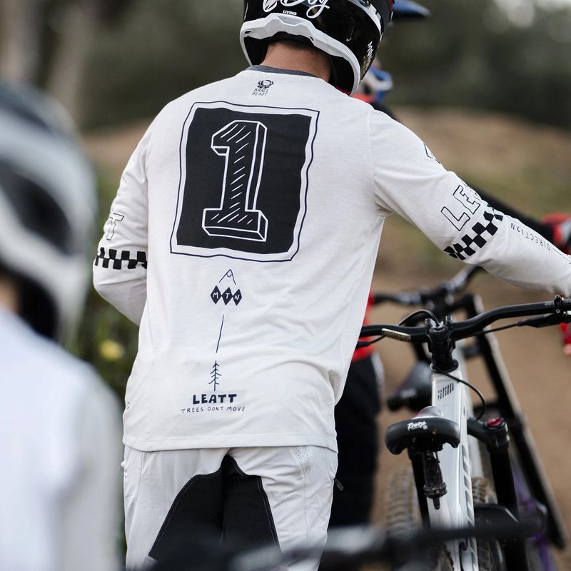 Pánský cyklistický dres Longsleeve Leatt MTB Gravity 3.0 cream white 8