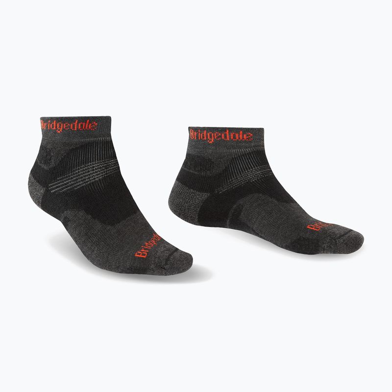 Pánské trekingové ponožky Bridgedale Hike Midweight Performance Ankle graphite/orange
