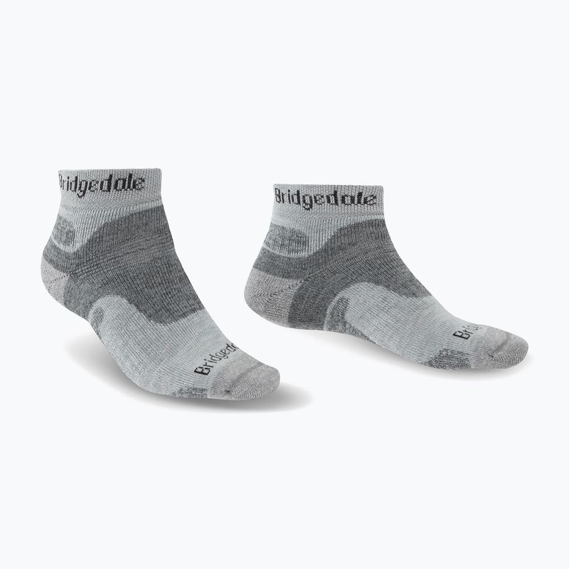 Pánské trekingové ponožky Bridgedale Hike Midweight Performance Ankle silver/black