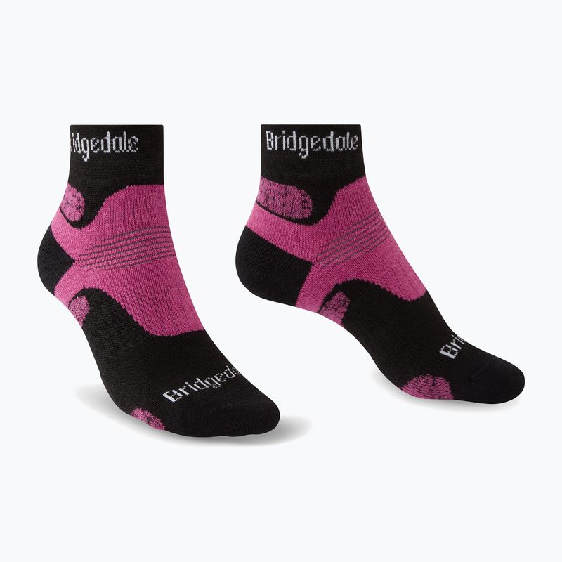 Dámské trekingové ponožky Bridgedale Hike Midweight Performance Ankle black/pink 6