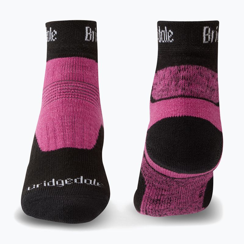 Dámské trekingové ponožky Bridgedale Hike Midweight Performance Ankle black/pink 7