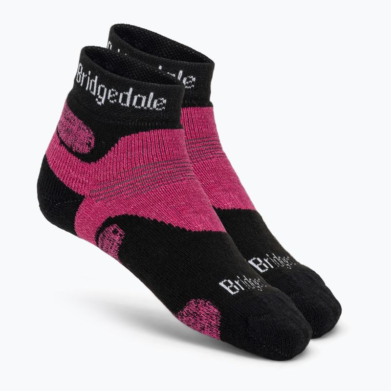 Dámské trekingové ponožky Bridgedale Hike Midweight Performance Ankle black/pink