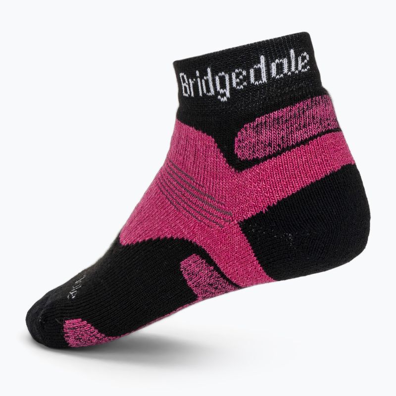 Dámské trekingové ponožky Bridgedale Hike Midweight Performance Ankle black/pink 2