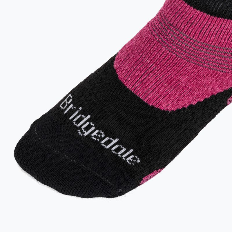 Dámské trekingové ponožky Bridgedale Hike Midweight Performance Ankle black/pink 4