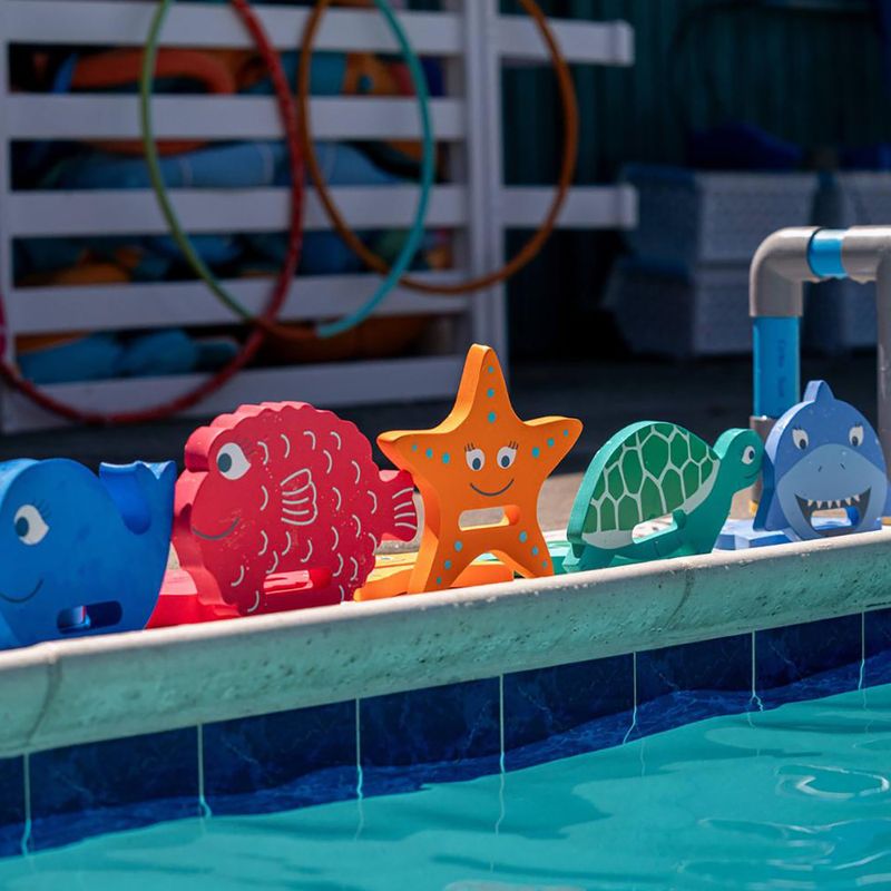 Dětská plavecká deska FINIS Floatie Friends Pufferfish red 3