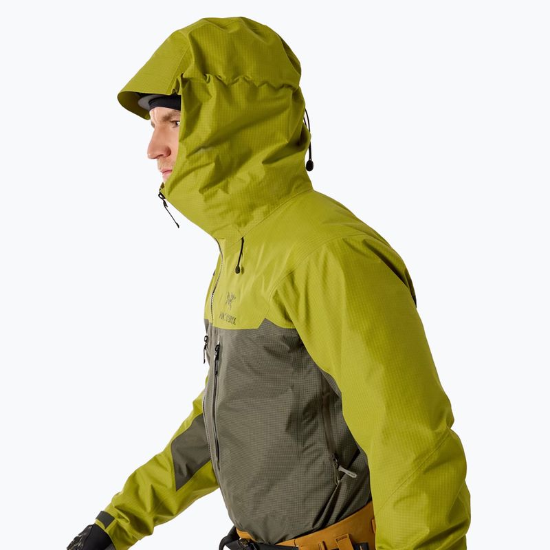Pánská nepromokavá bunda Arcteryx Alpha olive moss/tatsu 5