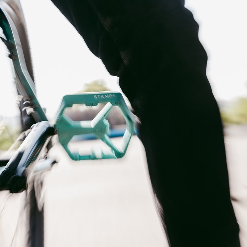 Cyklistické pedály Crankbrothers Stamp 0 turquoise 12
