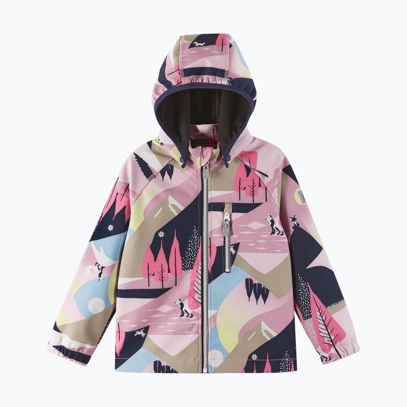 Dětská softshellová bunda Reima Vantti grey pink