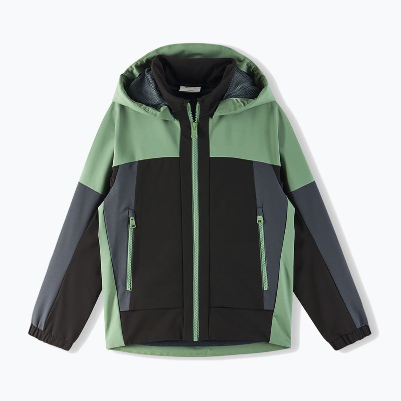 Dětská hybridní bunda Reima Vaeltava green clay 2