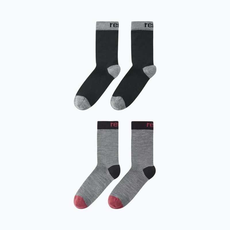 Skarpety dziecięce Reima Parit 2 pack black