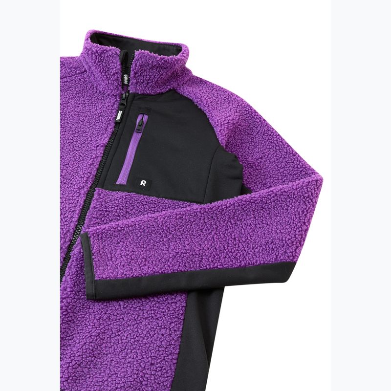 Dětská fleecová mikina Reima Puhku plum purple 3
