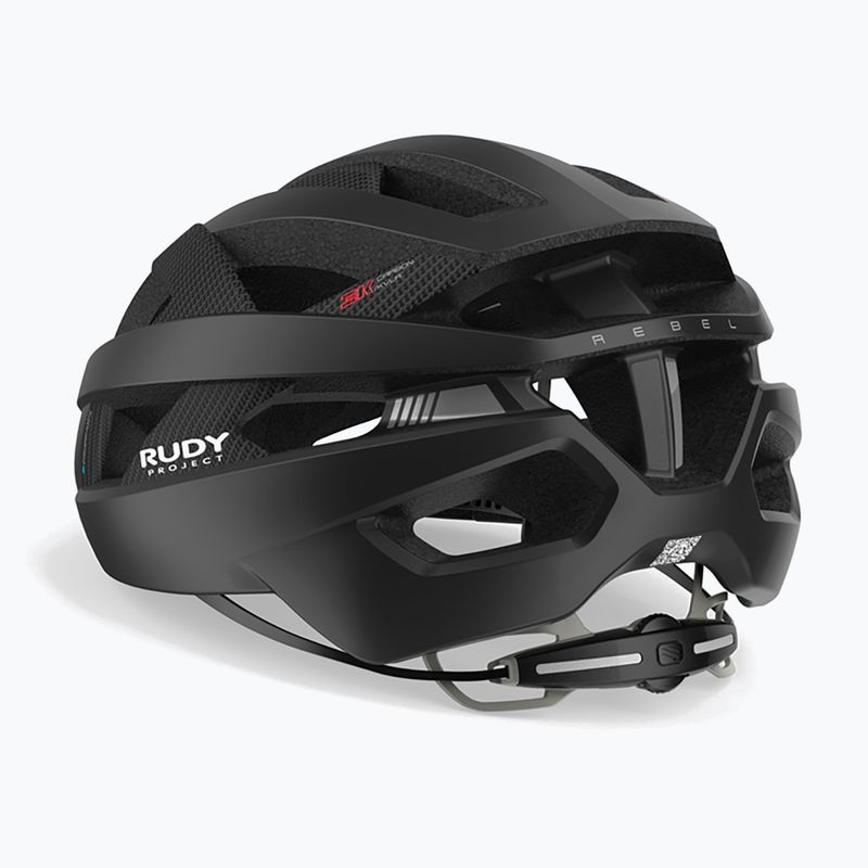 Cyklistická helma Rudy Project Rebel carbon black matte 10