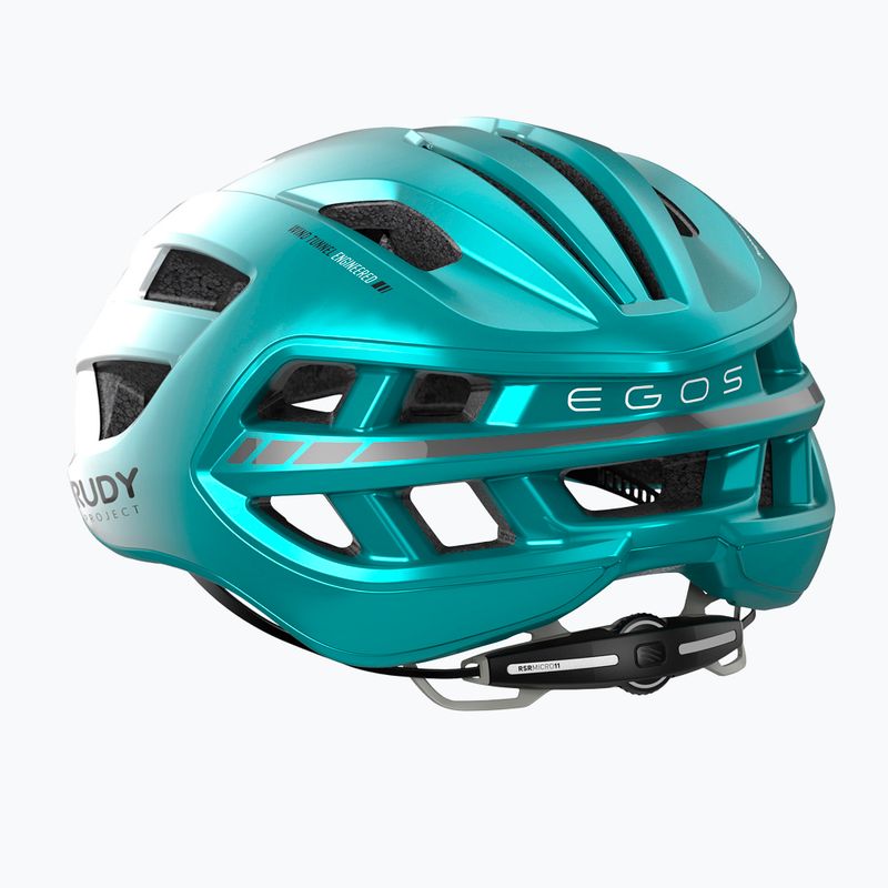 Cyklistická helma Rudy Project Egos pearl/emerald metal matte 4