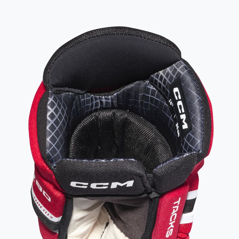 Hokejové rukavice CCM Tacks XR80 SR Gloves black/red/white 4