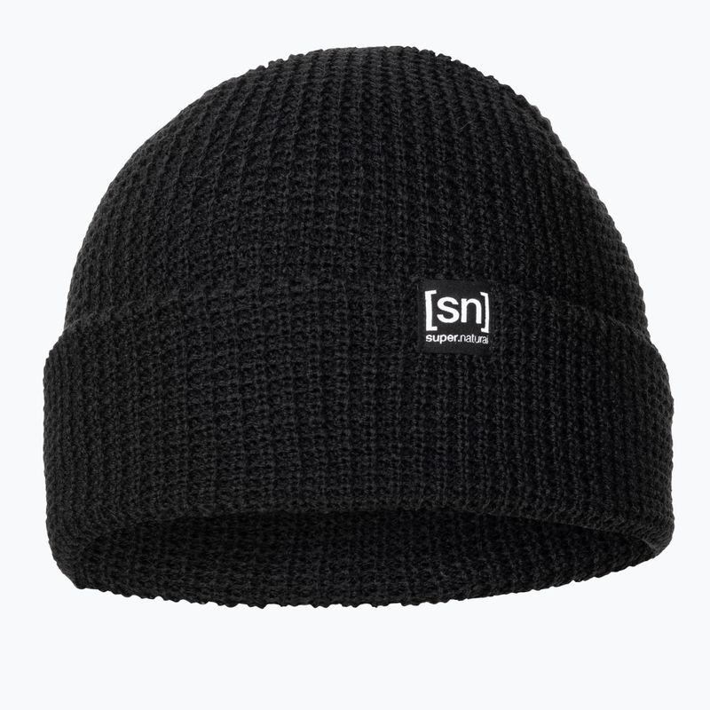 Zimní čepice super.natural City Beanie jet black 2