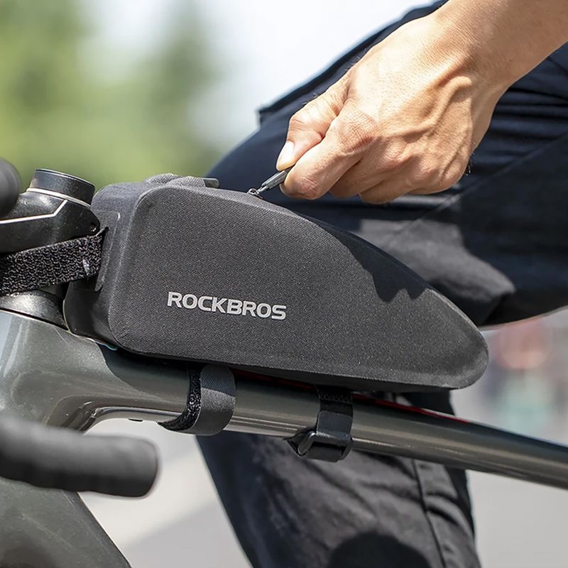 Cyklistická brašna na rám Rockbros AS-019 Bike Tube Bag S black 13