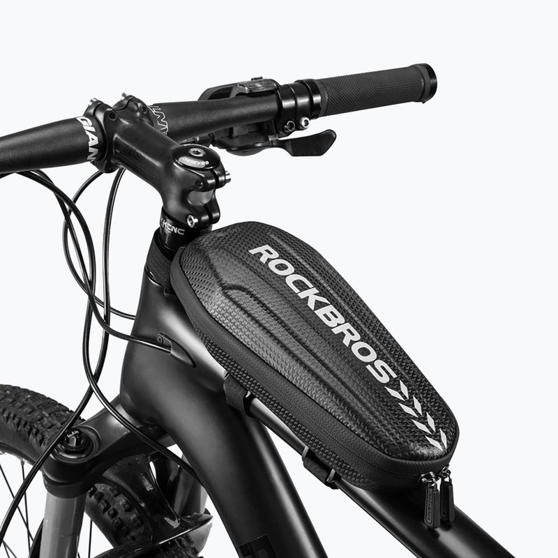 Cyklistická brašna na rám Rockbros B61 Bike Tube Bag L black