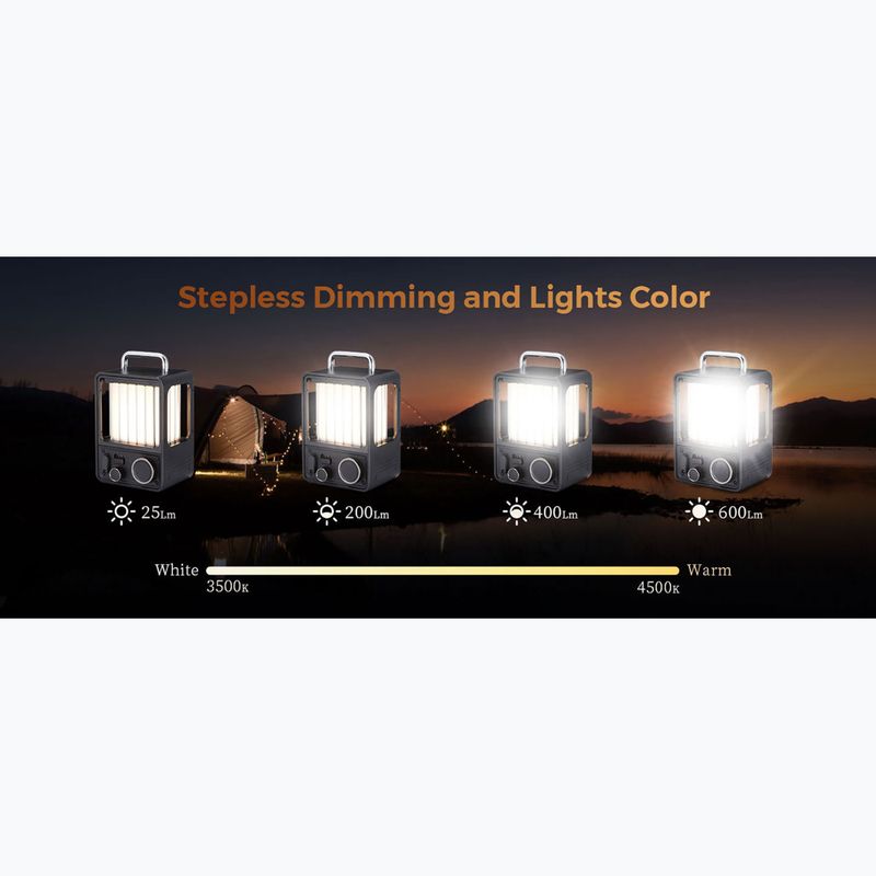 Turistická lampa Flextail Villa green 11