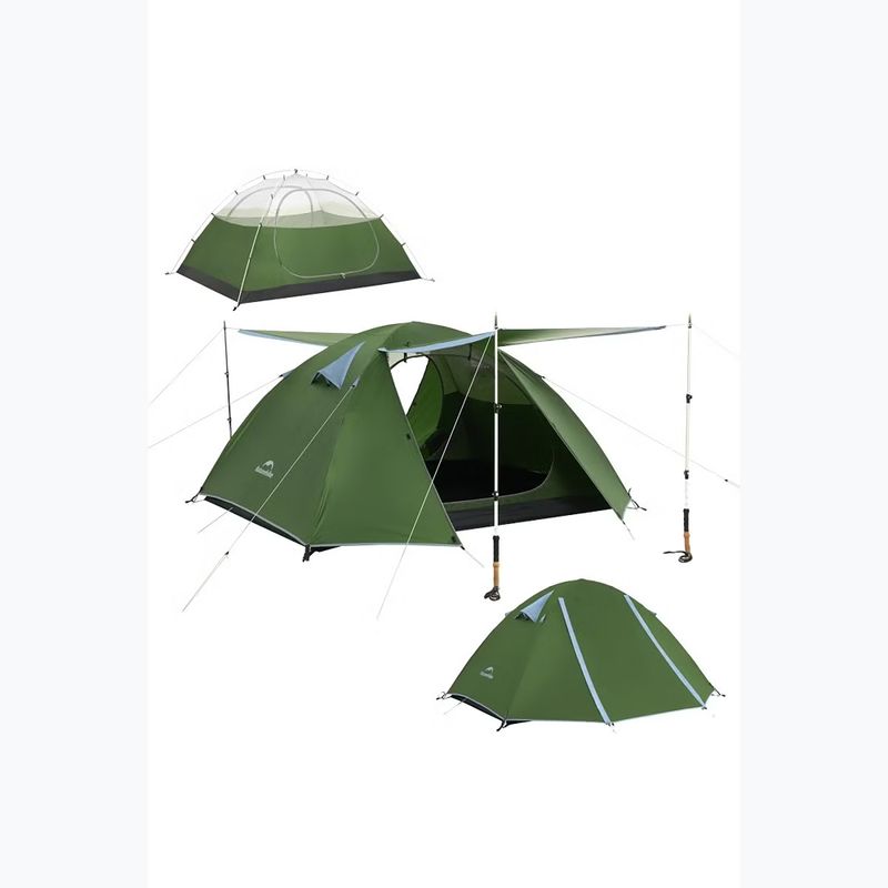 Trekový stan pro 2 osoby Naturehike Bleik 2 Type B forest green 2