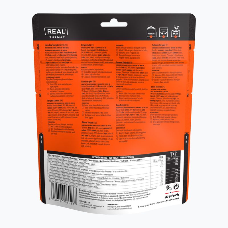 Lyofilizované potraviny Real Turmat Teriyaki Salmon 113 g 2
