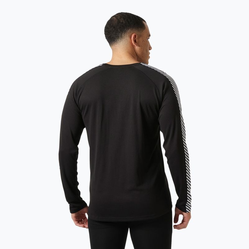Pánská termoakční mikina Helly Hansen Lifa Active Stripe Crew černá 2