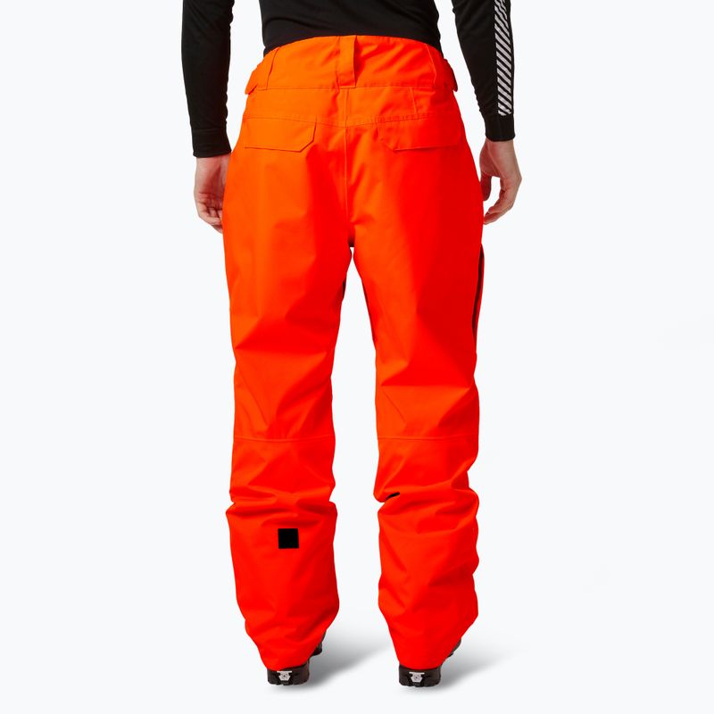 Pánské lyžařské kalhoty Helly Hansen Sogn Cargo neon orange 2