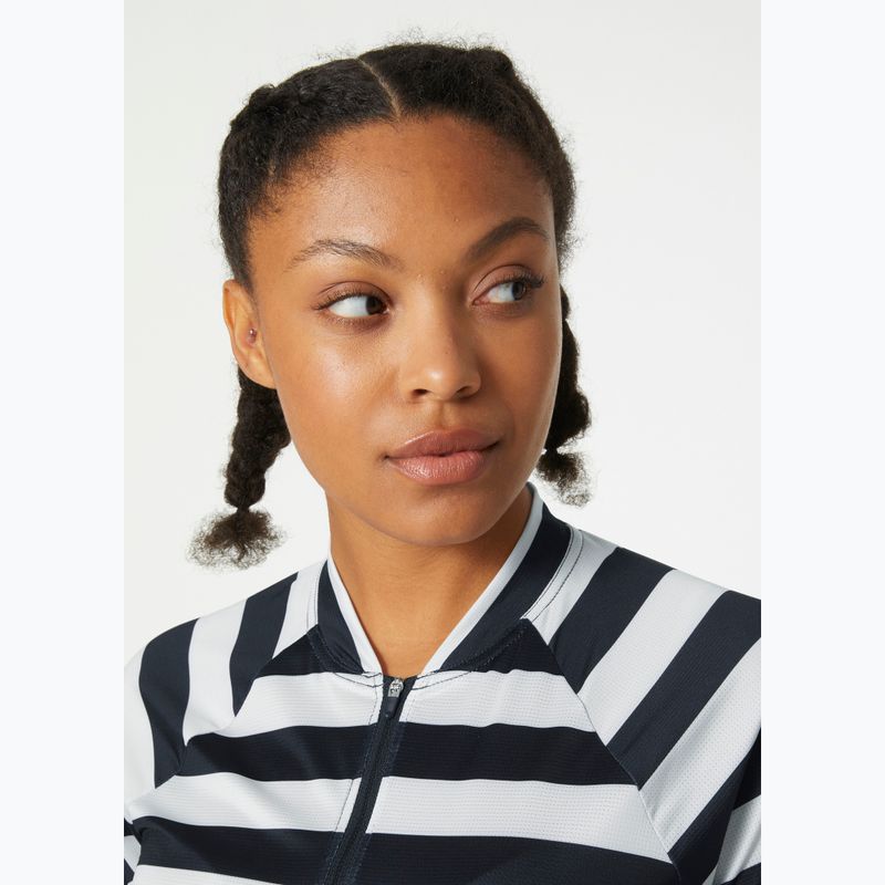 Dámské tričko Helly Hansen Siren 1/2 Zip navy stripe 3