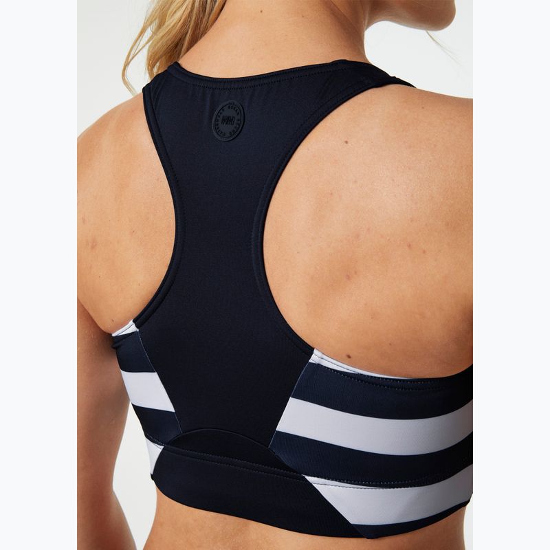 Horní díl plavek Helly Hansen HP Cropped Top navy stripe 6