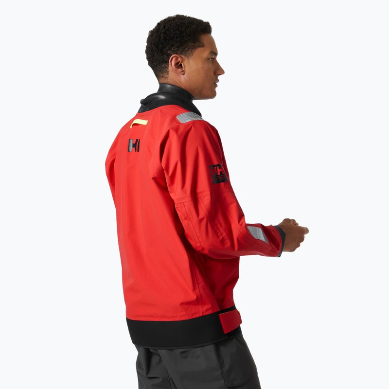 Pánská jachtařská bunda Helly Hansen Aegir Race Light Smock 2.0 alert red 2