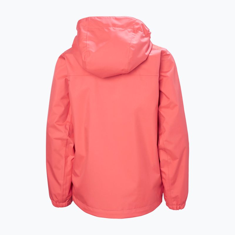 Dětská jachtařská bunda Helly Hansen Crew Hooded JR sunset pink 7