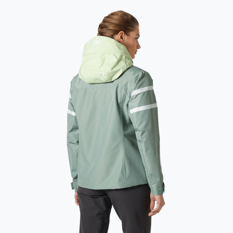 Dámská jachtařská bunda Helly Hansen Salt Inshore eucalyptus 2