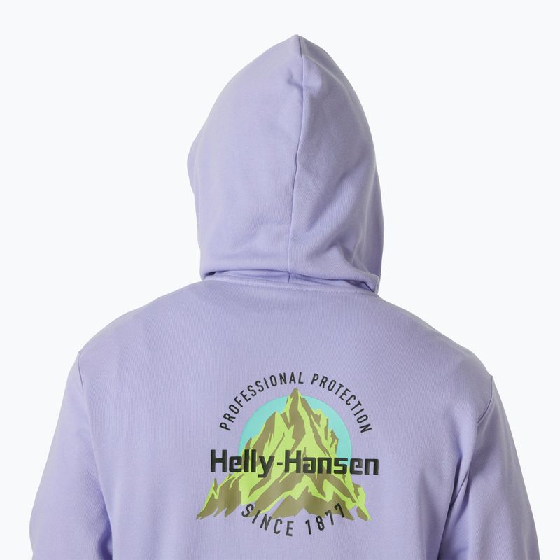 Pánská mikina Helly Hansen Core Graphic Sweat Hoodie bright lavender 4