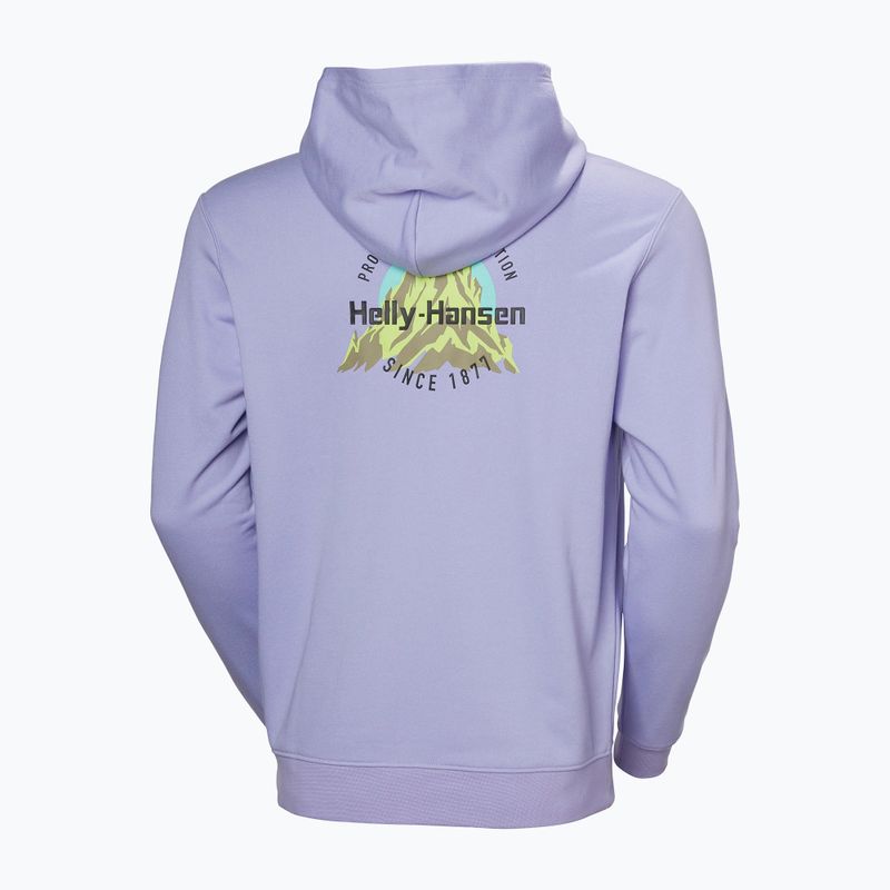 Pánská mikina Helly Hansen Core Graphic Sweat Hoodie bright lavender 7