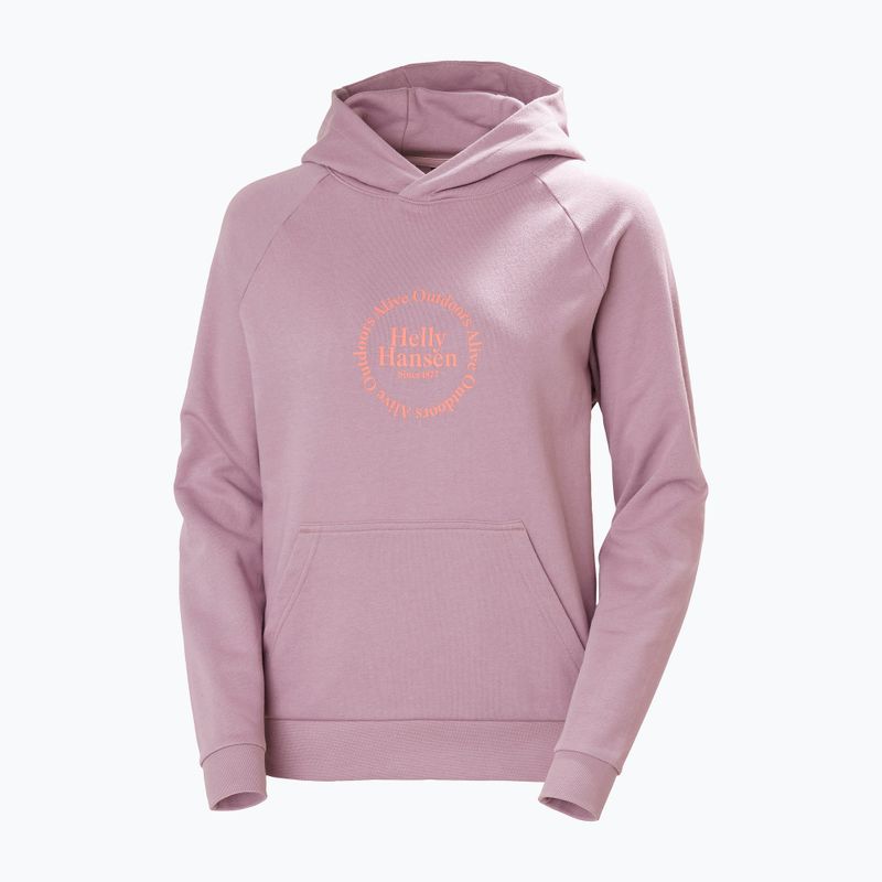 Dámská mikina Helly Hansen Core Graphic Hoodie purple clay 4