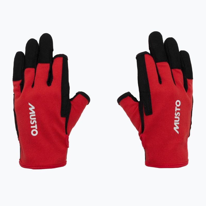 Jachtařské rukavice Musto Essential Sailing Long Finger 2.0 true red  2