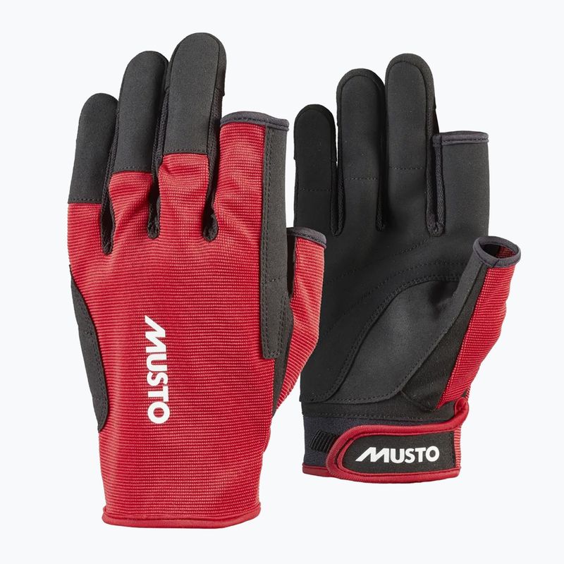 Jachtařské rukavice Musto Essential Sailing Long Finger 2.0 true red  6