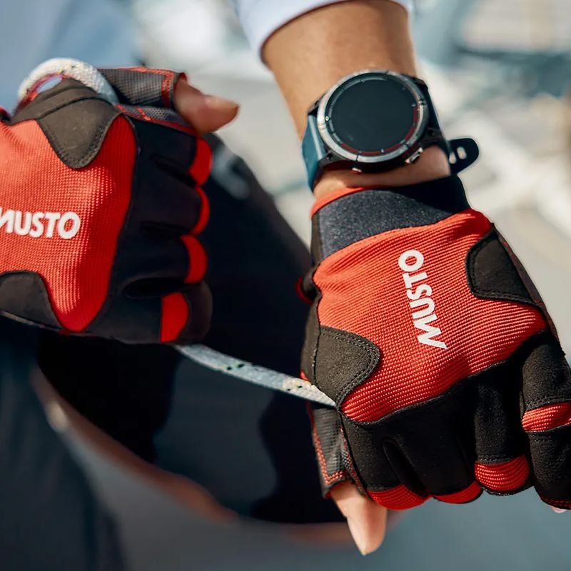 Jachtařské rukavice Musto Performance Short Finger 2.0 black 3