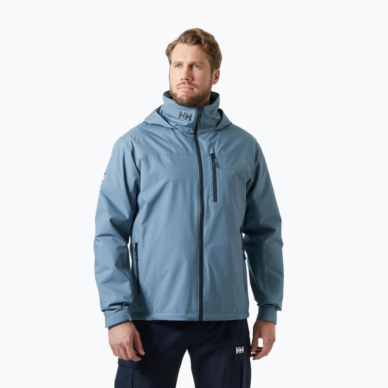 Pánská jachtařská bunda Helly Hansen Crew Hooded Midlayer 2 washed navy