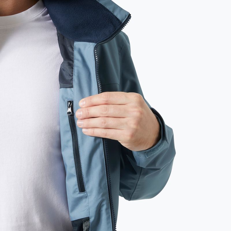Pánská jachtařská bunda Helly Hansen Crew Hooded 2.0 washed navy 5