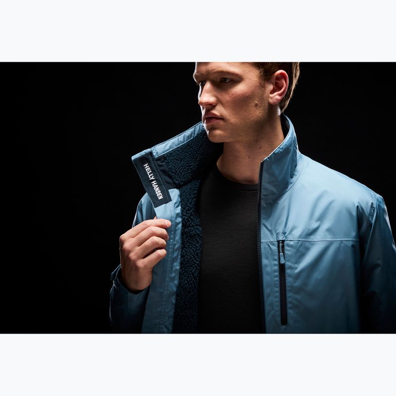 Pánská jachtařská bunda Helly Hansen Crew Hooded Pile washed navy 13