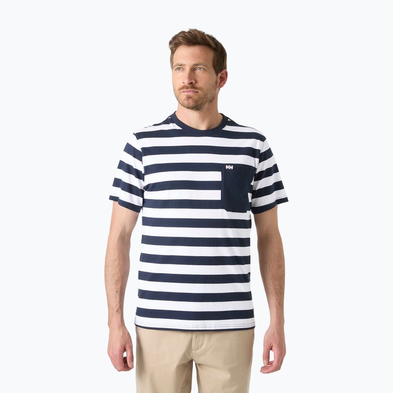 Pánské tričko Helly Hansen Hudson navy stripe