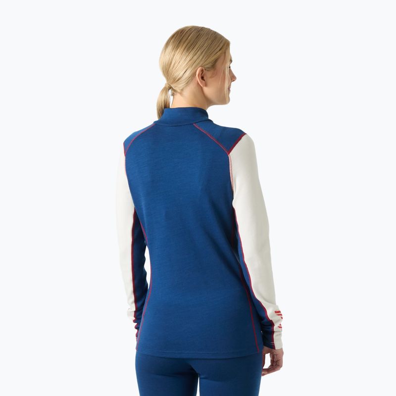 Dámská termoregulační mikina Helly Hansen Lifa Merino Midweight Gra 1/2 Zip jasně modrá nová nordická potisk 2